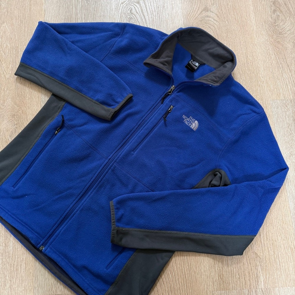 The North Face Summit Series Fleece Jacket Mens XL Blue Full Zip Technical